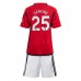 Manchester United Jadon Sancho #25 Replika Babykläder Hemma matchkläder barn 2023-24 Korta ärmar (+ Korta byxor)